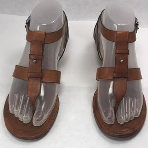 COACH Vivian Gladiator Sandal Tan Leather Size 7B